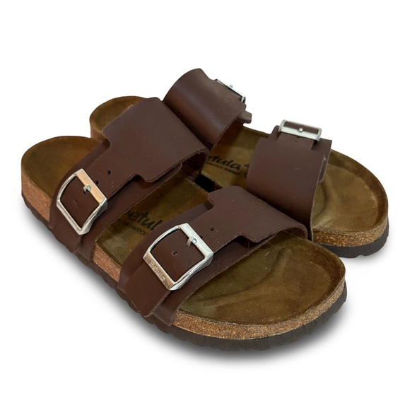Birkenstock Shoes - Betula by Birkenstock double strap leather sandals